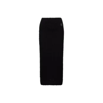 Moncler Bouclé Midi Skirt