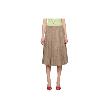 Danielle Guizio Casual Long Skirt Women's Brown