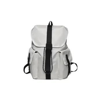 Rainbow Girl Nylon Backpack Unisex White/Black