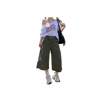 Wen Shan Jeans Women's Army Green