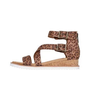 Skechers BOBS Desert Kiss Roman Sandals Women's Brown