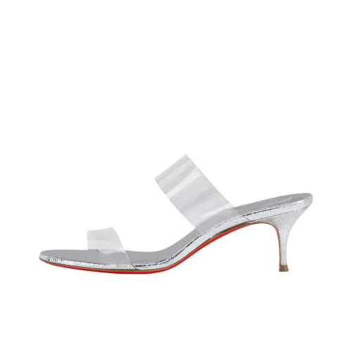 CL LUBOTING Slide Slippers 5.5cm Women's Silver