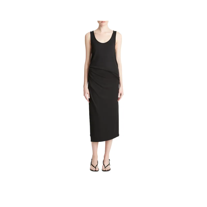 VINCE Pleat-detail Ribbed Skirt-0