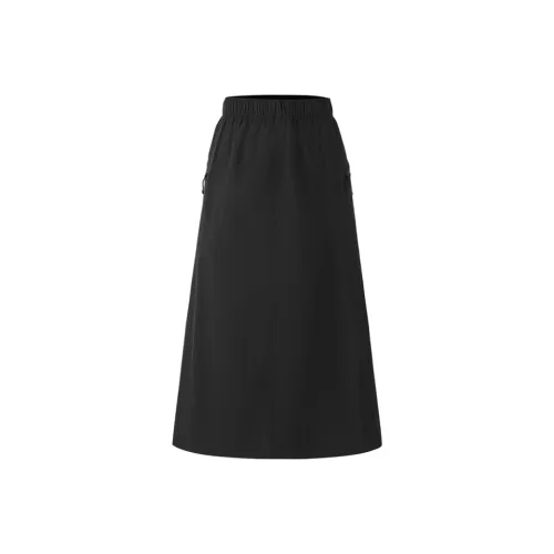 THE NORTH FACE Dome City Outdoor Collection SS25 Casual Long Skirts Women's Cosmic Black