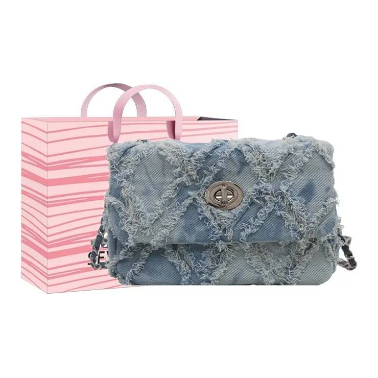SEVENMOONS Nylon Shoulder Bag Women's Black/Blue/Pink-3