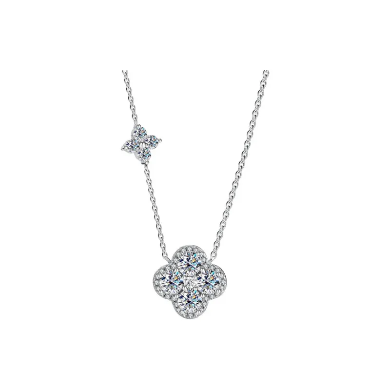 Heart Grass S999 Fine Silver Necklaces Women's-0