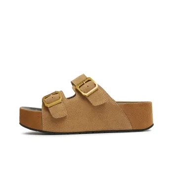 Teenmix Rubber Sole Slip Resistant Abrasion Resistant Cushioning Slide Slippers Women's