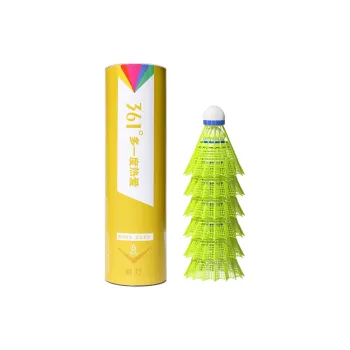 361° Nylon Shuttlecock 6 Pack Nylon Everyday Shuttlecocks
