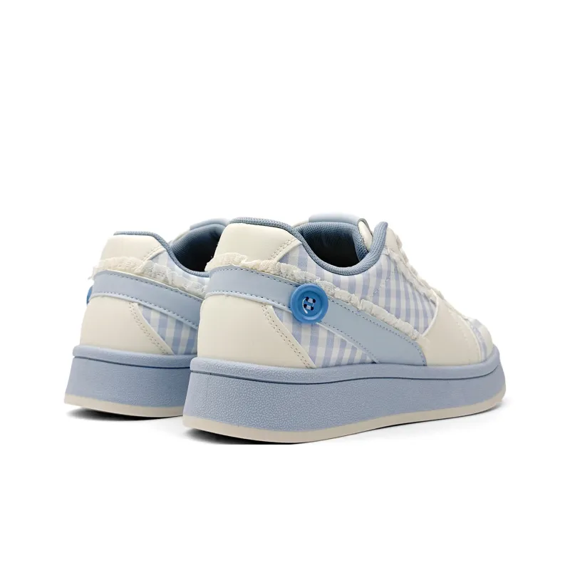 Mengsai Cushioning, Wear Resistant Low Top Skateboard Shoes Women's Light Blue-4