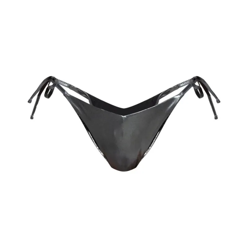 MOSCHINO Metallic Tie Detailed Swimsuit Bottom-0