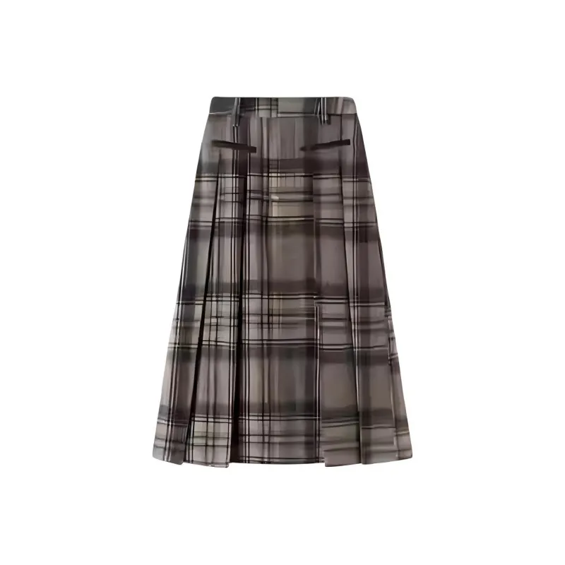 SHUXI Casual Long Skirt Women's Downton Abbey-0
