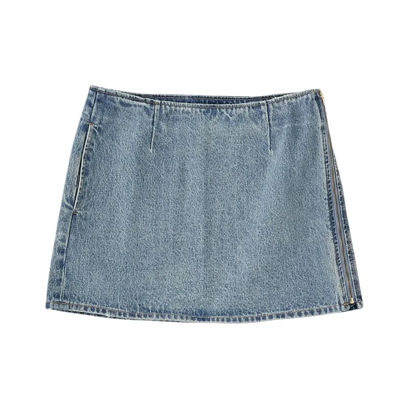 MOUSSY Denim Short Skirts Women's-0