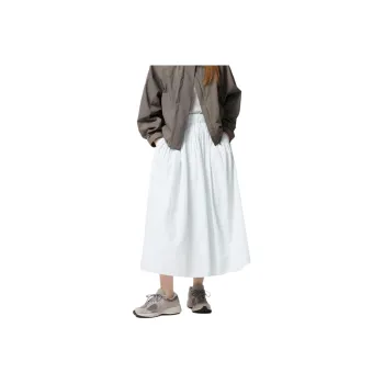 UNIQLO Casual Long Skirts Women's Light Gray
