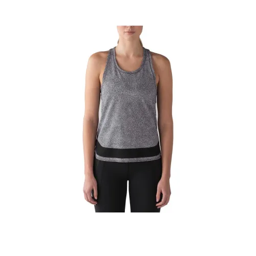 Lululemon Smooth Stride Sport Vests Women's Black And White Print