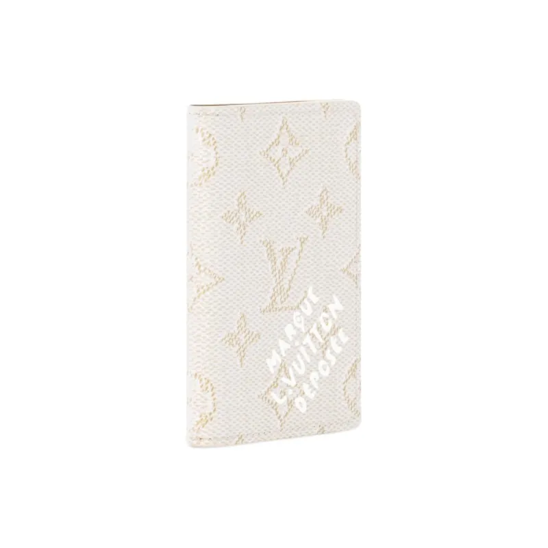 LOUIS VUITTON Print Wallet Women's White-1