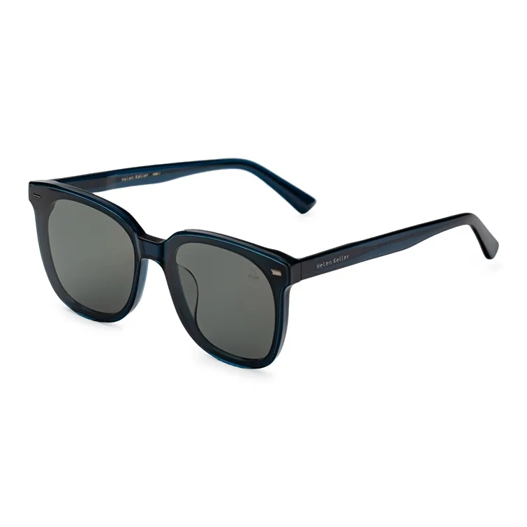 HELEN KELLER Plate Frame Square Sunglasses Unisex-6