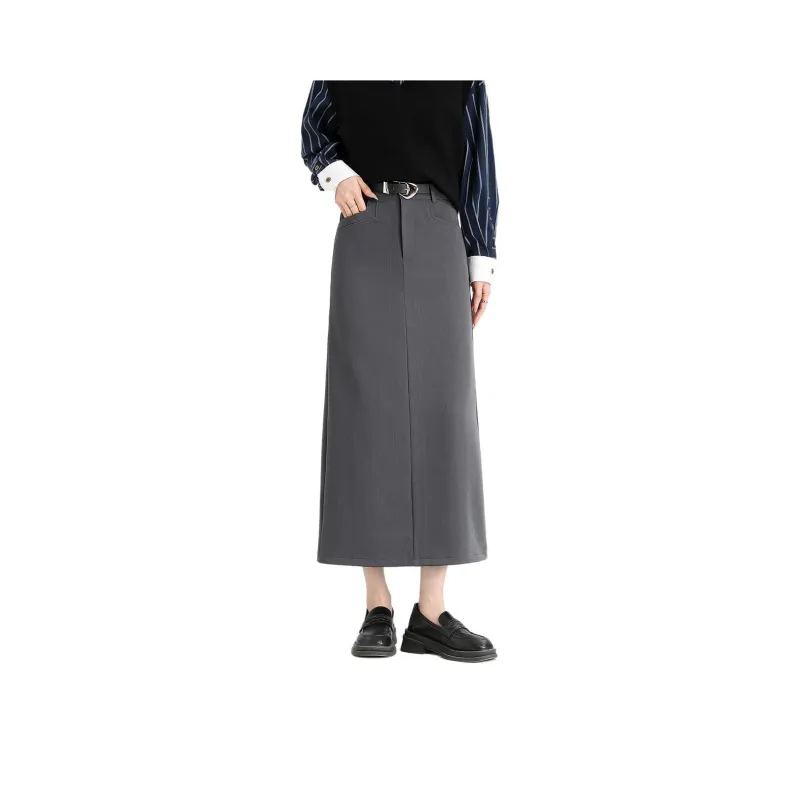 FAWENXIANGZI Casual Long Skirt Women's-0
