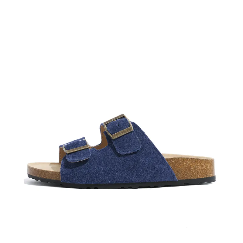 Lan Miao Slip Resistant Slide Slippers Women's Royal Blue-0