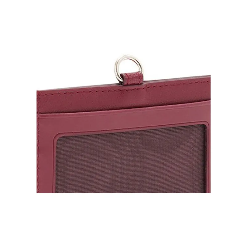 Furla Leather Card Holder Unisex Red-3