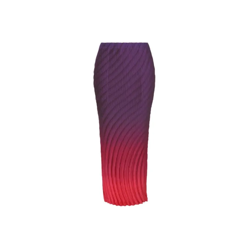 ISSEY MIYAKE Nuance Pleats Midi Skirt-0