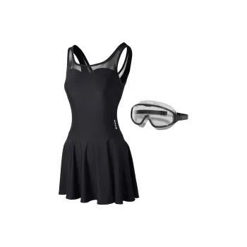Erke One piece Swimsuit Women's Two Piece Set Black