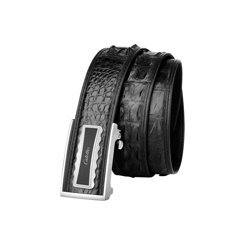 CATELLES Crocodile Leather Belts Men's 3.5cm/3.8cm-1