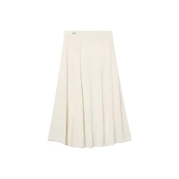 LACOSTE Casual Long Skirt Women's White