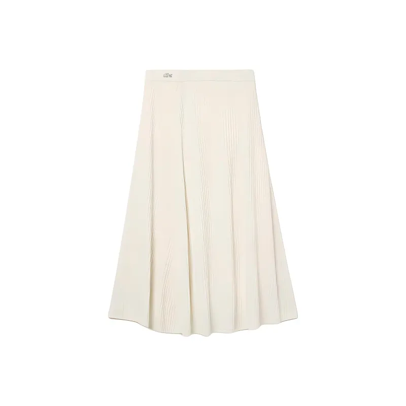 LACOSTE Casual Long Skirt Women's White-0