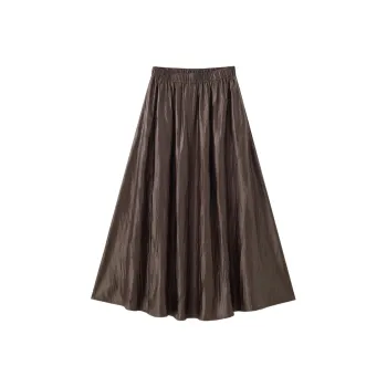 UNIQLO Casual Long Skirts Women's Tobacco Brown