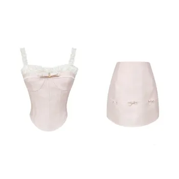 Udon House Skirt Set Women's Pink