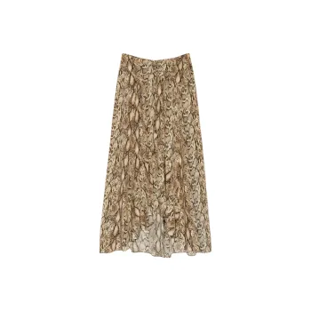 ISABEL MARANT ETOILE Olena Draped Midi Skirt