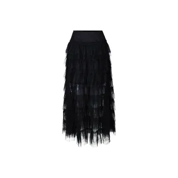 GIMING Casual Long Skirt Women's Black