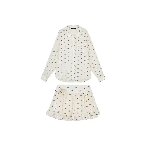ELF SACK Skirt Set Women's Soft Beige Yellow