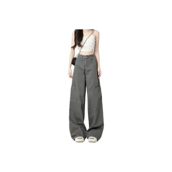 XIANSINIAO Jeans Women's Gray