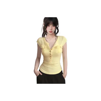 GOSO Flutter Sleeve T Shirt Women's