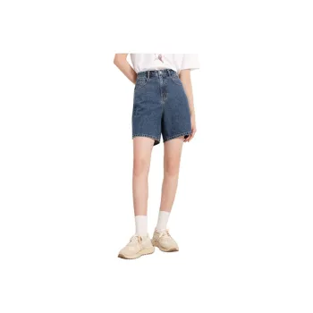 Hush Puppies Denim Shorts Women's Dark Blue