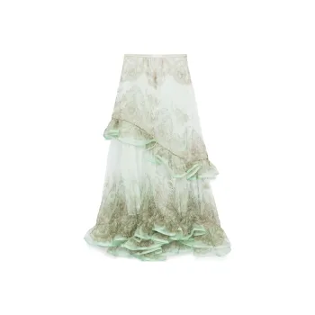 Zimmermann Crush Flutter Maxi Skirt