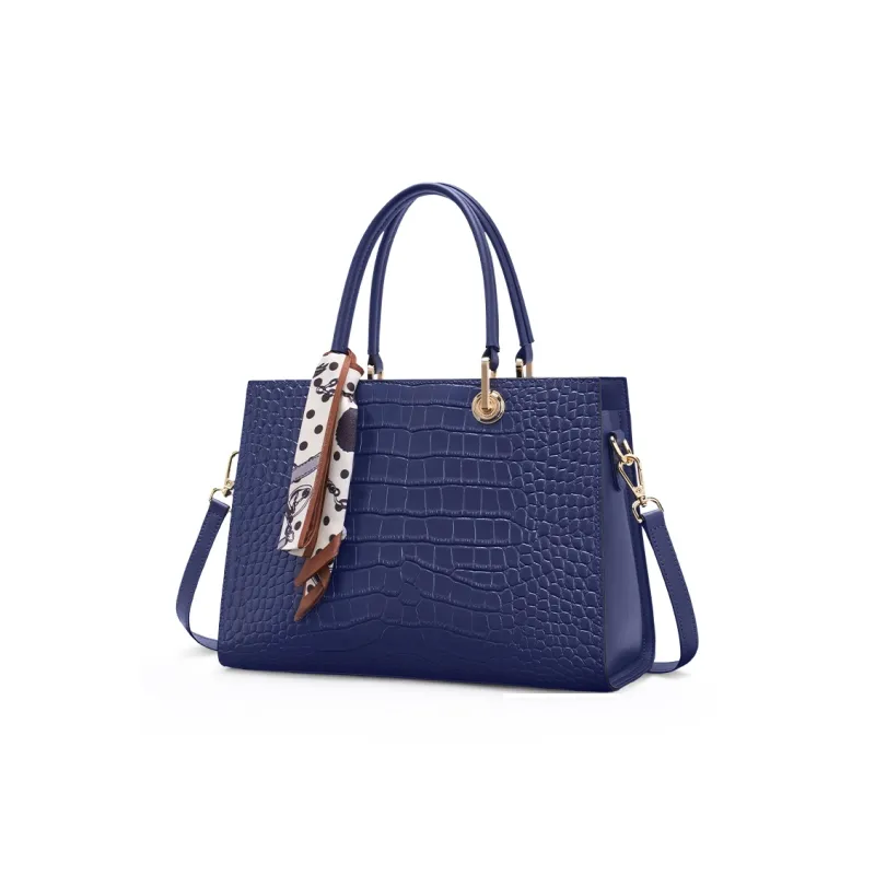 Old Man's Head Cow Leather Tote Bag Crossbody Bag One Shoulder Handbag Regular Women's Multicolor-40