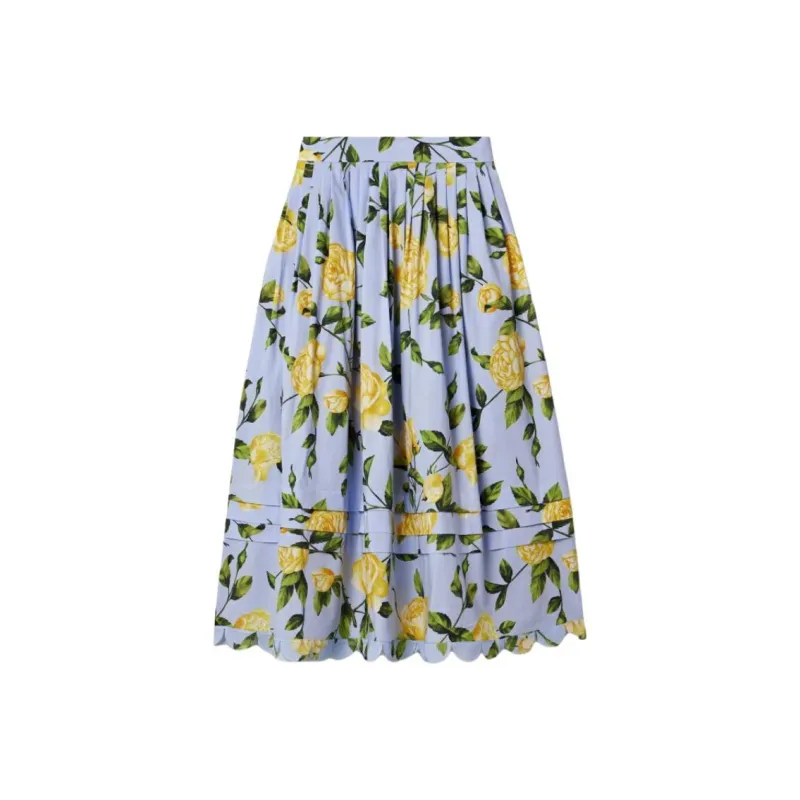 OSCAR DE LA RENTA Casual Long Skirt Women's Multicolor-0