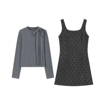 Qiuerle Two Piece Skirt Sets Women's