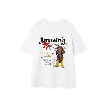 DOKZB Drop Shoulder Sleeve T Shirt Women's