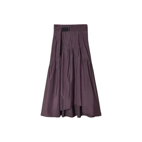 UNITED TOKYO FW24 Casual Long Skirts Women's Wine