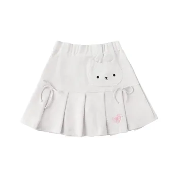 LAMLICKA Casual Short Skirts Women's White Heather Gray