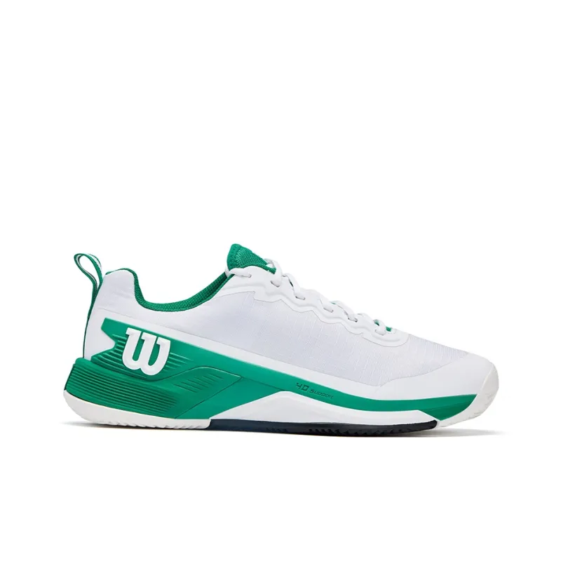 Wilson RUSH PRO 4.5 Cushioning Support Low Top Tennis Shoes Men's White Green-1
