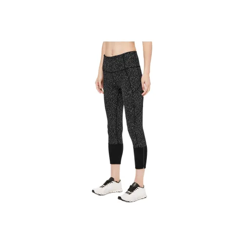 Lululemon Rebel Runner Sports Pants 23' Women's Black Jacquard