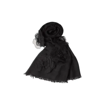 Valentino Cashmere Shawls Women's Black