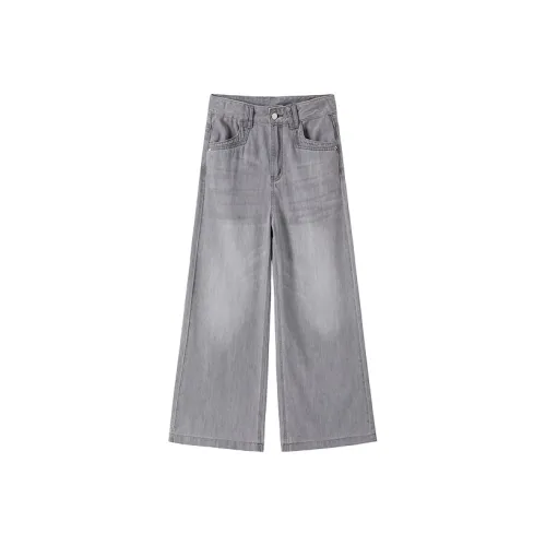 XIANGYING Jeans Women's Light Gray