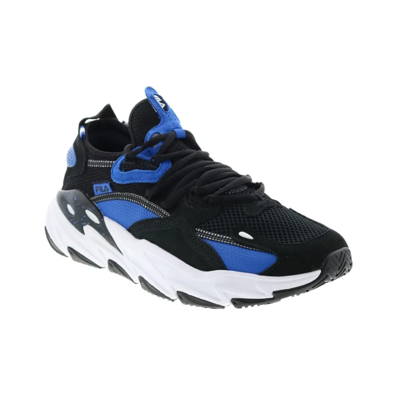 FILA Ray Tracer Evo 2 Anti Slip Wear Resistant Low Top Running Shoes Men's Black-3