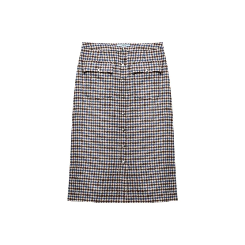 PRADA Wool Midi Skirt-0
