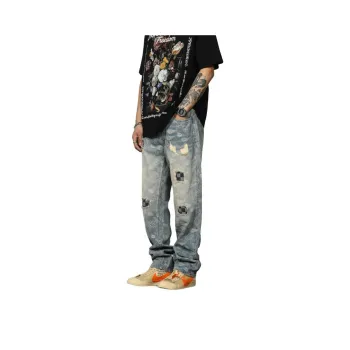 Lulifama Jeans Unisex Blue